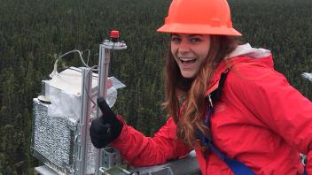 Zoe at the Delta Junction AK site